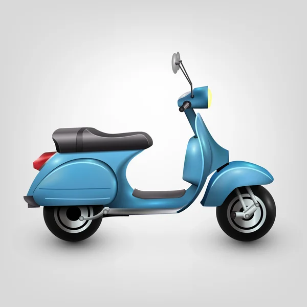 Serin mavi scooter
