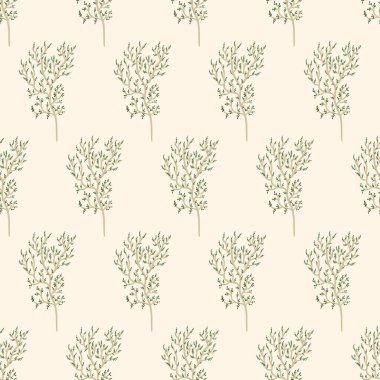 Dalları fro desenli kusursuz vektör deseni, kumaş, tekstil, kırtasiye, ambalaj kağıdı, duvar kağıdı