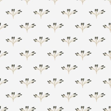 Dekorasyon, kumaş, tekstil ve ambalaj kağıtları için bitkilerin kusursuz deseni