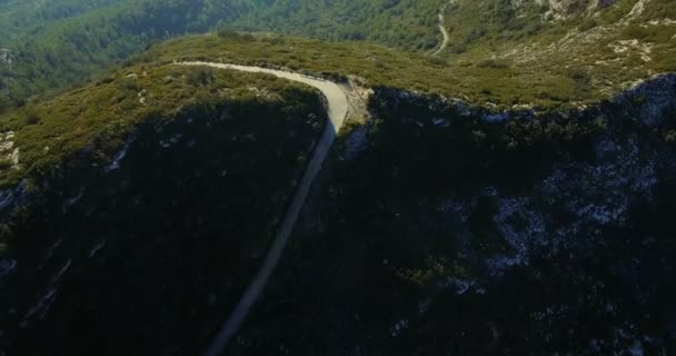 4 k 空中、全体で壮大なアンダルシアの景観上飛行角度表示、スペイン — ストック動画