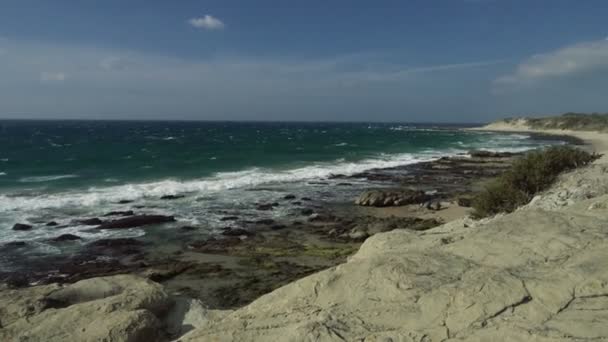 4K, Beautiful beach at Tarifa, Andalusia — Stock Video