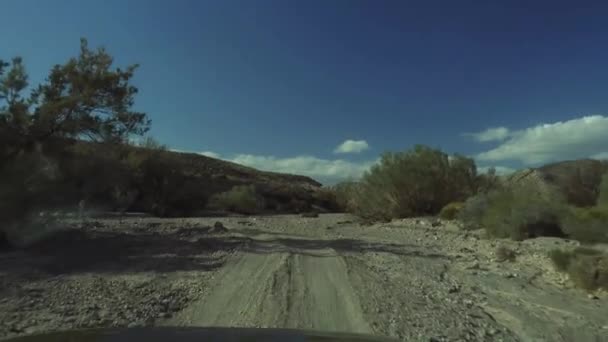 Offroad w Desierto De Tabernas, Andaluzja, Południowa Hiszpania — Wideo stockowe