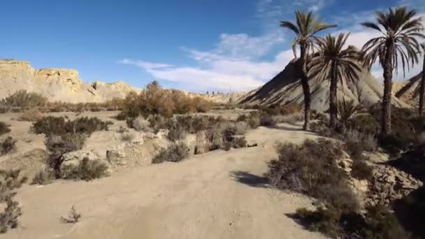 Offroad w Desierto De Tabernas, Andaluzja, Południowa Hiszpania — Wideo stockowe