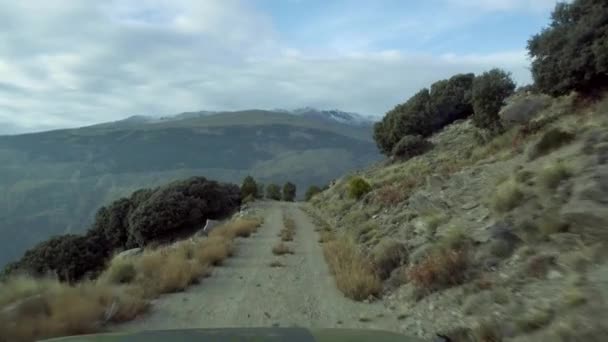 Offroad upp till 2700 m, Andalusien, Spanien — Stockvideo