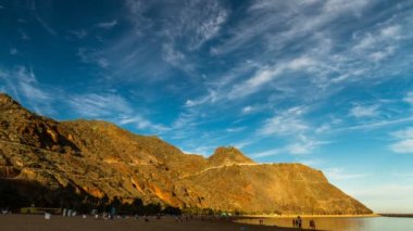 4k_Timelapse, Playa de las Terasitas, Tenerife, İspanya