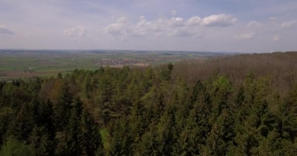 4 k antenn, bayerska landskap, Tyskland — Stockvideo