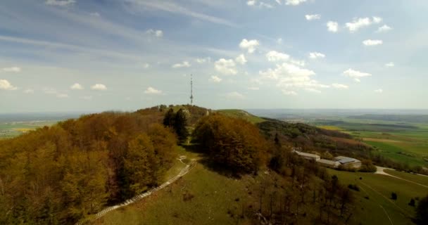 4 k antenowe, bawarskie krajobrazy, Niemcy — Wideo stockowe
