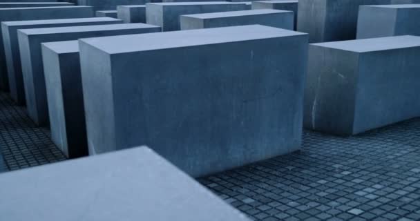 4k, Denkmal für die ermordeten Juden Europas, Berlin — Stockvideo