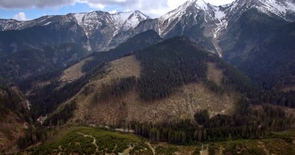 4 k antenne, oude kasteel Spissky Hrad in Slowakije - — Stockvideo