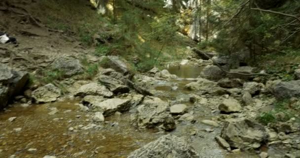 4K, Kvacianska Dolina Waterfall, Eslovaquia — Vídeo de stock
