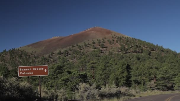 Sunset Crater pomnik, Arizon, Stany Zjednoczone Ameryki — Wideo stockowe