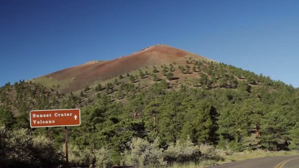 Sunset Crater Monument, Arizon, Statele Unite ale Americii — Videoclip de stoc