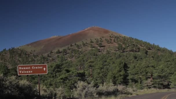 Sunset Crater Monument, Arizon, Usa — Stockvideo