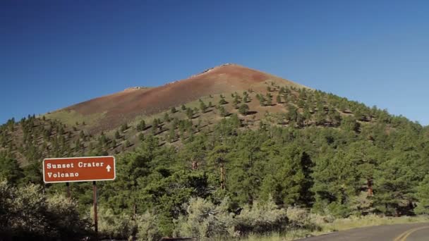 Sunset Crater Monument, Arizón, Estados Unidos — Vídeos de Stock