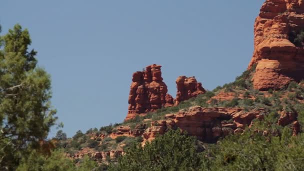 Red Rocks w stronę Springs pustynia, Arizona, Stany Zjednoczone Ameryki — Wideo stockowe