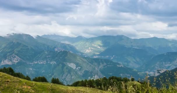 4k, time-lapse, Baisse D'Ourne Peak, Frankrijk — Stockvideo