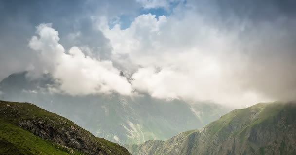 4k, tid förflutit, Col Agnel, Italien — Stockvideo