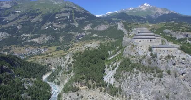 4K Aerial, Fyling Above Fort Victor-Emmanuel, Francia - versión nativa — Vídeo de stock