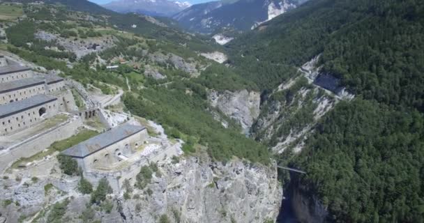 4K εναέρια, Fyling πάνω από το οχυρό Βίκτορ-Εμμανουήλ, Γαλλία-μητρική έκδοση — Αρχείο Βίντεο