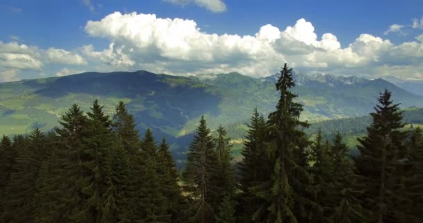 4K Aerial, Flying At Jaunpass, Switzerland - Graded version — стоковое видео
