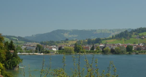 4K, Brienzersee, Suíça - Material nativo, direto da câmera, assista também à versão graduada e estabilizada — Vídeo de Stock