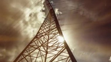 Rüzgar enerji, güç, elektrik direkleri