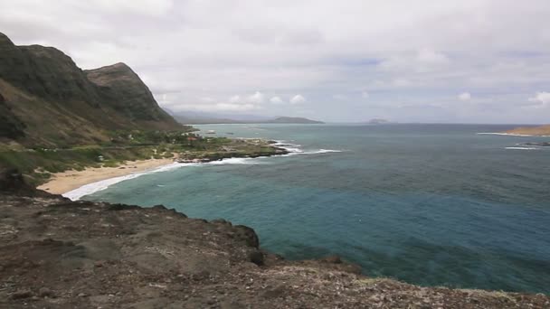 1080 p、オアフ島、カウイ、ビッグアイランド、マウイ島に地球上の世界最高の最も美しいビーチ — ストック動画