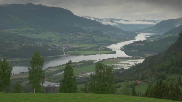 Natur und Landschaften Norwegens — Stockvideo