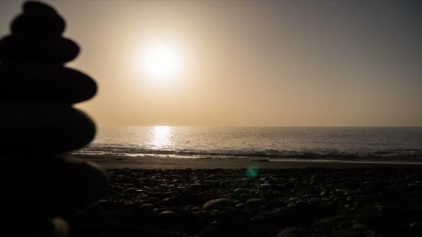 FullHD Уповільнена зйомка, Ла-Пальма, Sunrise Porto Naos — стокове відео