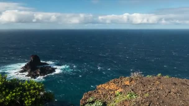 FullHD tid förflutit, La Palma, kust — Stockvideo