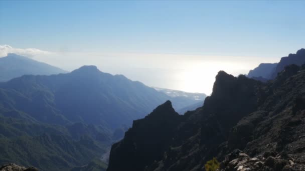 1080p, východ slunce na Roque De Las mládenci, La Palma — Stock video