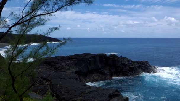 Shoreline, Isla de la Reunión — Vídeo de stock