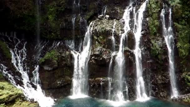 Wodospad, Ile de la Reunion — Wideo stockowe