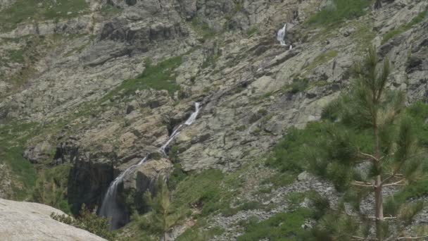 Restonica Valley zoomar och kastruller, Korsika — Stockvideo