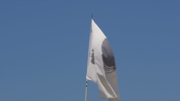 Córsega Bandeira, França — Vídeo de Stock