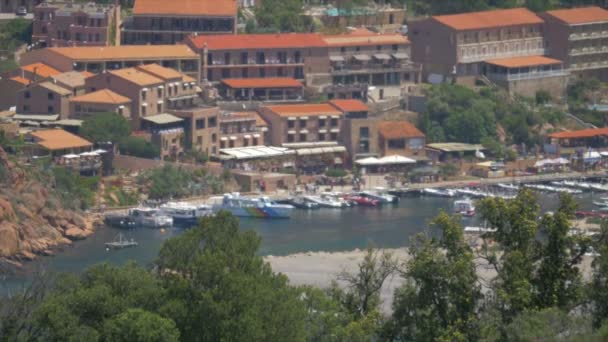 View on Porto, Corsica, Tele CloseUp — Stock Video