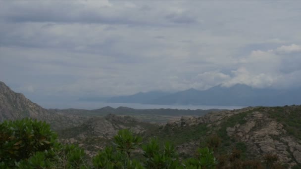 Corsica Landscape w: Nonza — Wideo stockowe