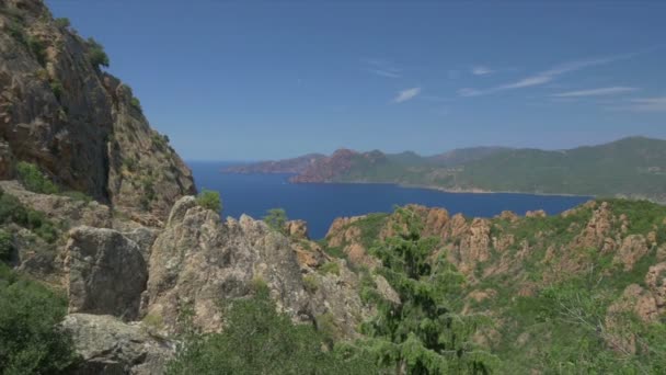 Galeria Viewpoint, Korsika — Stockvideo