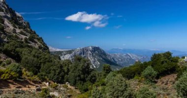 4 k Kanyon görünümü Timelapse Gorroppu Kanyon, Sardunya