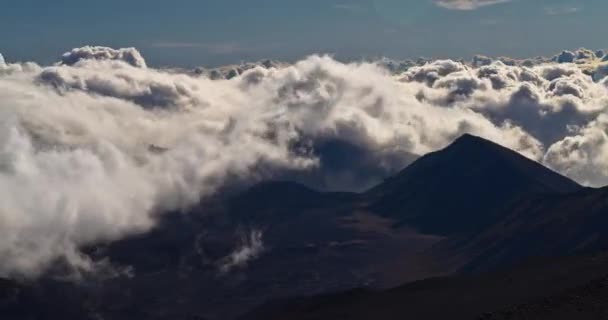 Formación épica de nubes 4K a 10000ft — Vídeo de stock