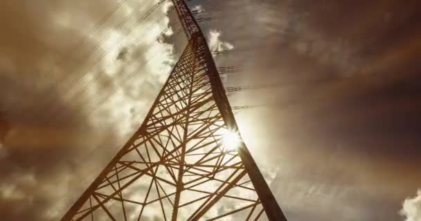 Pólo elétrico na luz solar, Timelapse, 4K — Vídeo de Stock