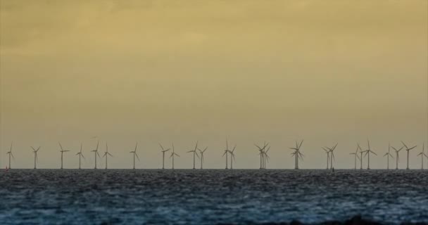 4 k、風力エネルギー設備 — ストック動画