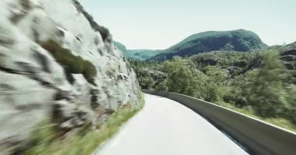 4K, Scenic Drive, Panoramic Drive, Nordgulvatnet, Noruega — Vídeo de stock