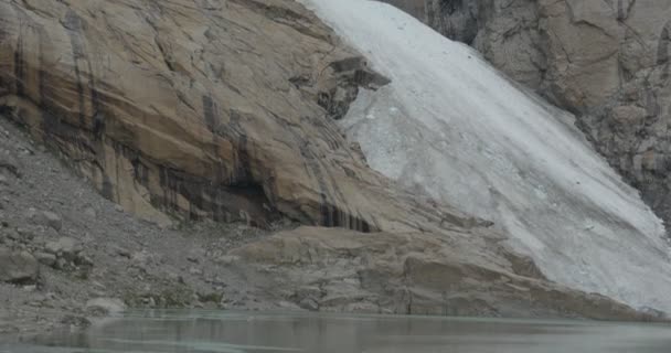 4k, Noorwegen, Brikdalsbreen gletsjer — Stockvideo