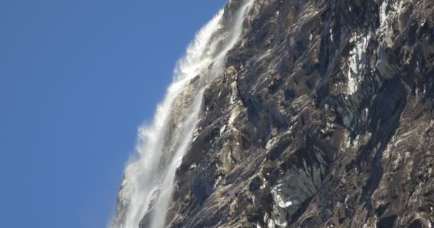 4K, Norvegia, Epica ed enorme cascata — Video Stock