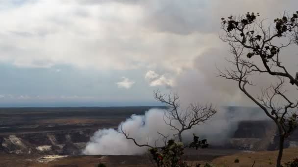4 k 游戏中时光倒流的基拉韦厄火山夏威夷 — 图库视频影像
