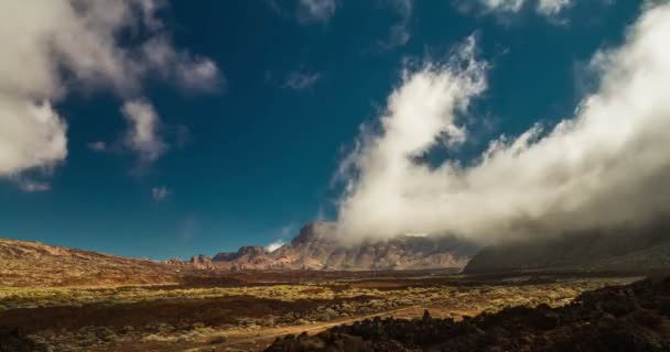 Tenerife üzerinde Pico Del Teide 4k Timelapse — Stok video