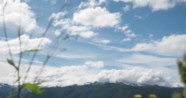 4K, laps de temps du paysage d'Ornevegen, Norvège — Video