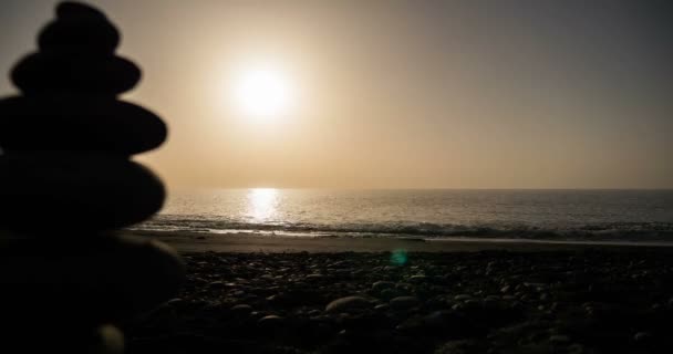 4 k tempo lapso, La Palma, Sunrise Porto Naos — Vídeo de Stock