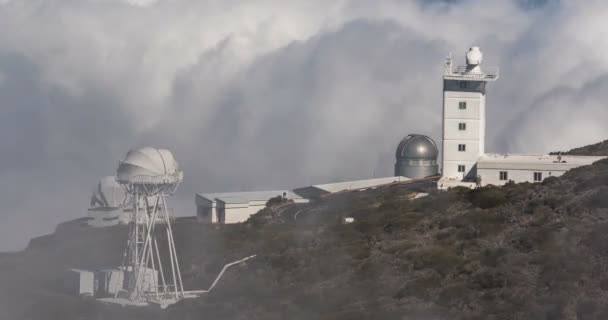 4k timelapse, La Palma, observatoria — Stockvideo